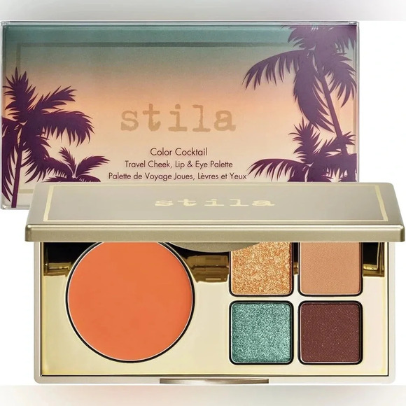 Stila Color Cocktail Travel Cheek, Lip & Eye Palette Tequila Sunrise - Picture 1 of 8